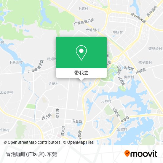 冒泡咖啡(广医店)地图