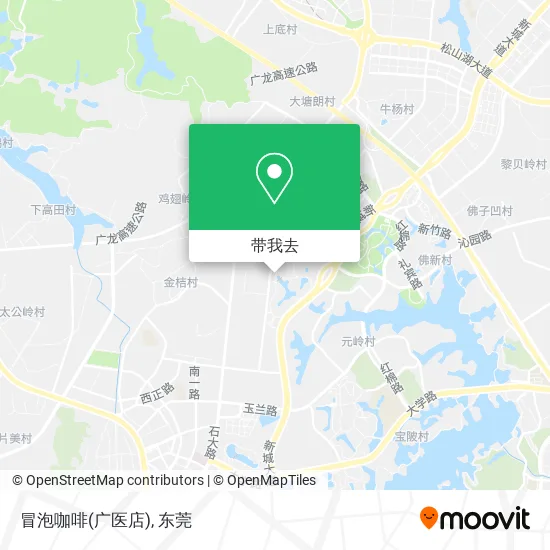 冒泡咖啡(广医店)地图