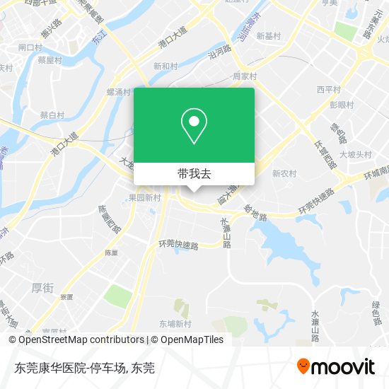 东莞康华医院-停车场地图