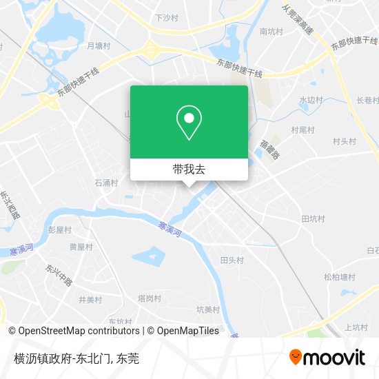 横沥镇政府-东北门地图