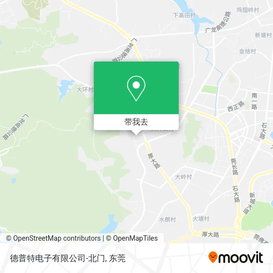 德普特电子有限公司-北门地图
