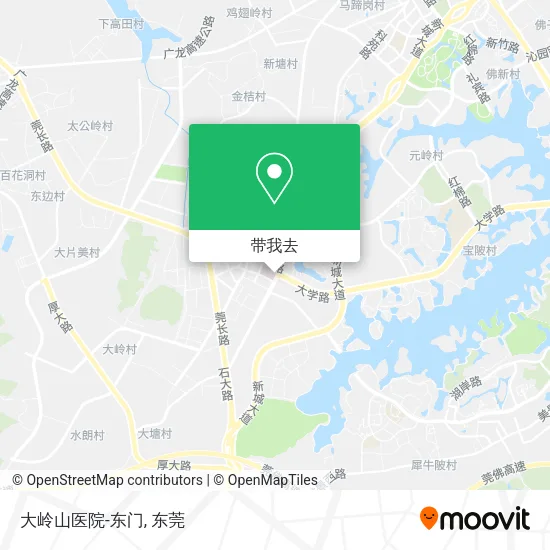 大岭山医院-东门地图