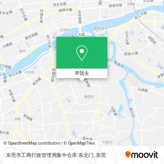 东莞市工商行政管理局集中仓库-东北门地图
