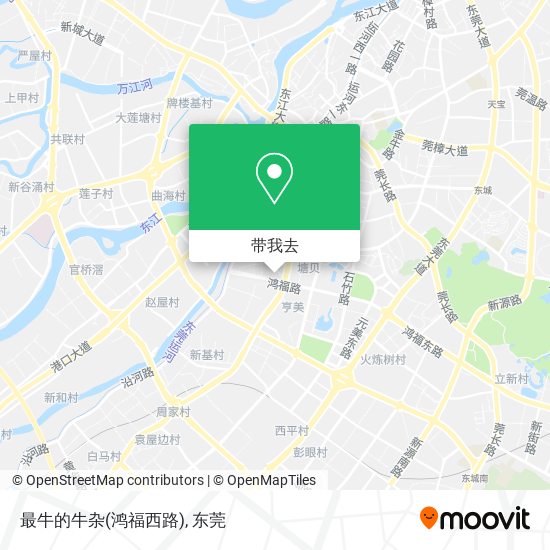 最牛的牛杂(鸿福西路)地图