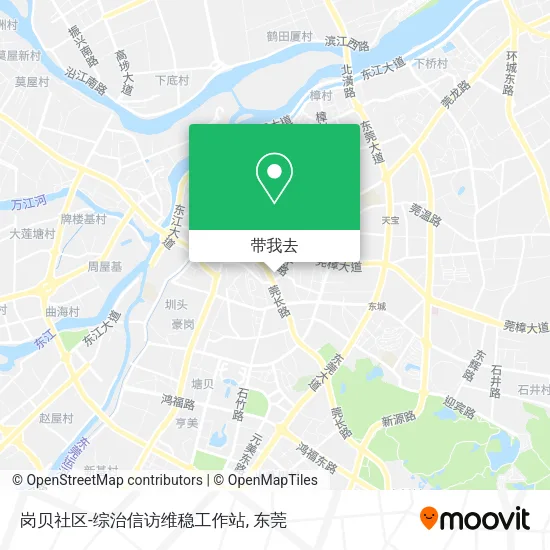 岗贝社区-综治信访维稳工作站地图