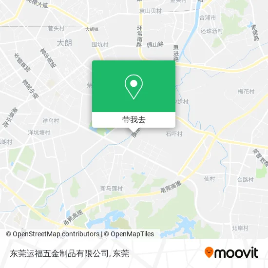 东莞运福五金制品有限公司地图