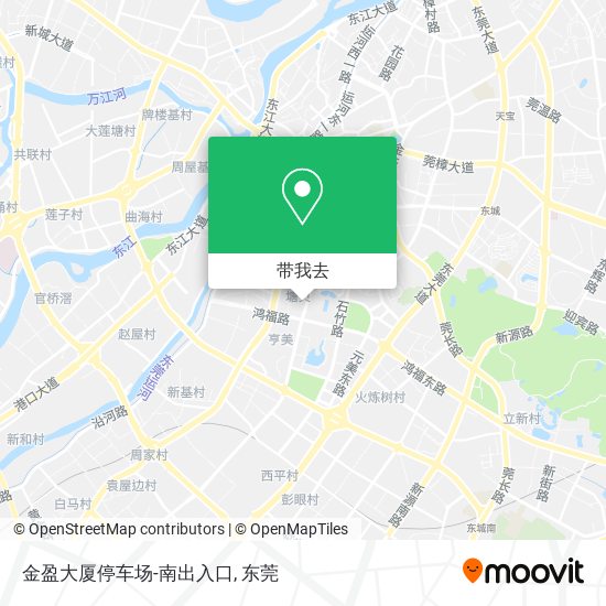 金盈大厦停车场-南出入口地图