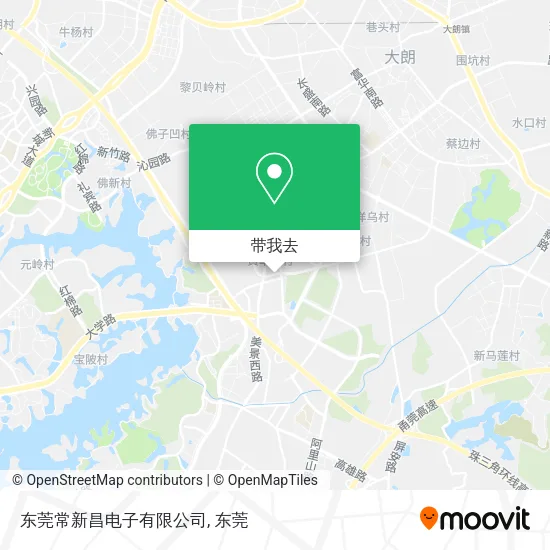 东莞常新昌电子有限公司地图