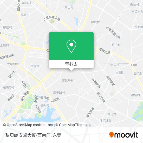 黎贝岭安卓大厦-西南门地图