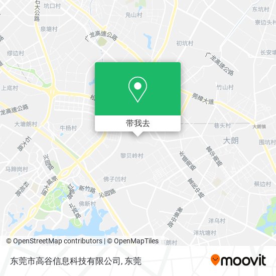 东莞市高谷信息科技有限公司地图