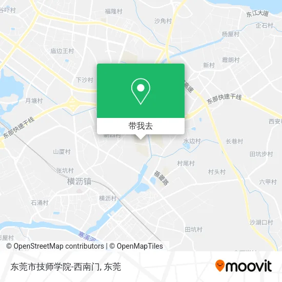 东莞市技师学院-西南门地图