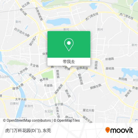 虎门万科花园(D门)地图