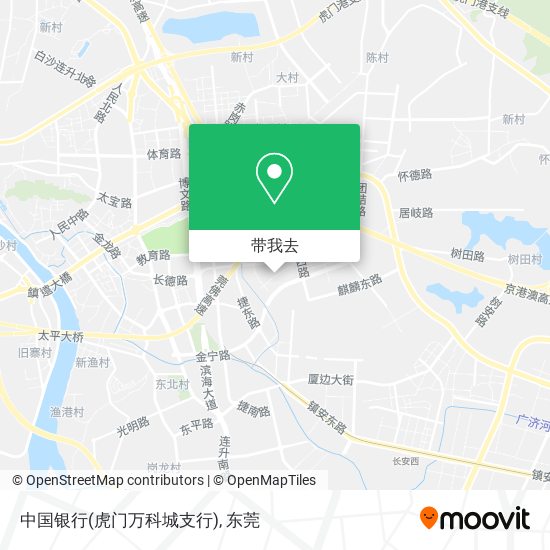 中国银行(虎门万科城支行)地图