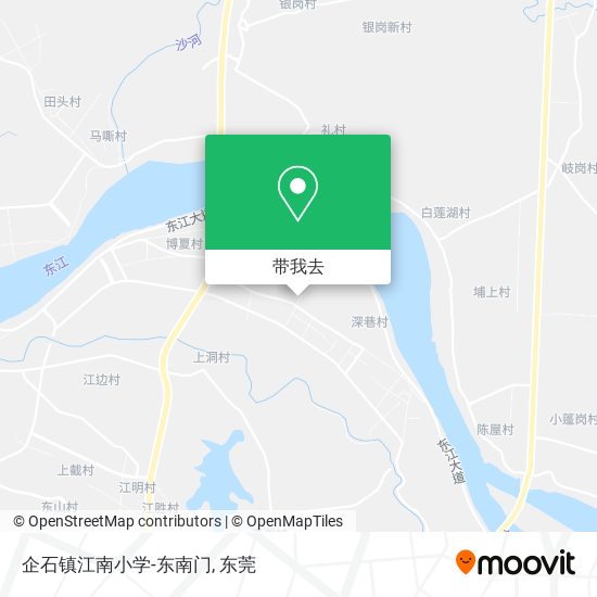 企石镇江南小学-东南门地图