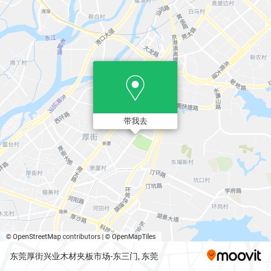 东莞厚街兴业木材夹板市场-东三门地图