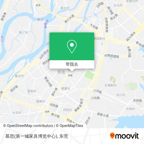 慕思(第一城家具博览中心)地图