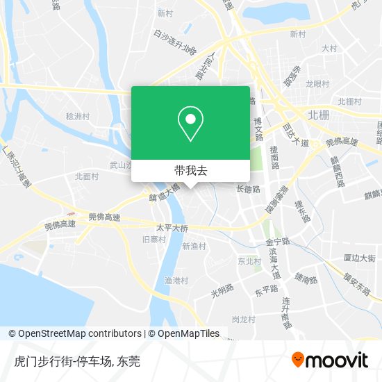 虎门步行街-停车场地图