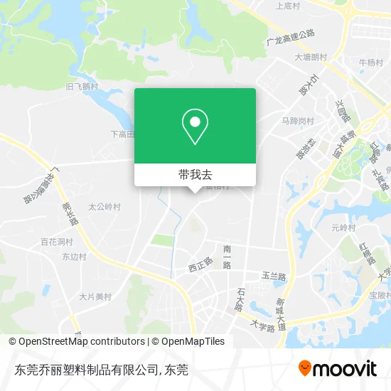 东莞乔丽塑料制品有限公司地图