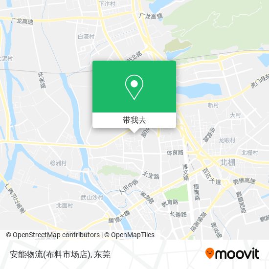 安能物流(布料市场店)地图