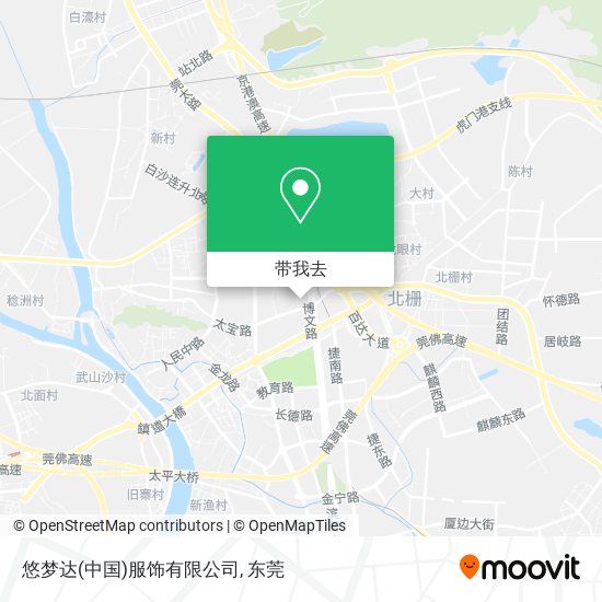 悠梦达(中国)服饰有限公司地图