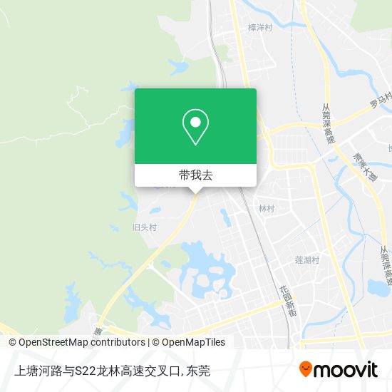 上塘河路与S22龙林高速交叉口地图