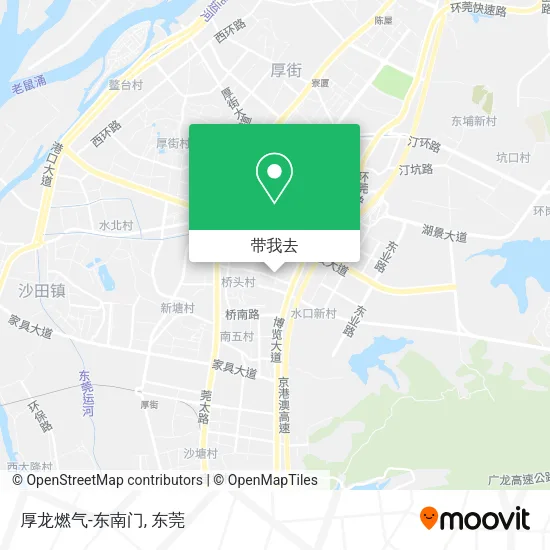 厚龙燃气-东南门地图