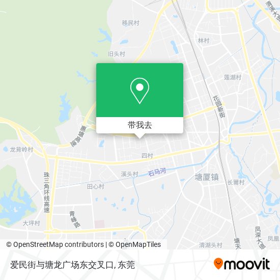 爱民街与塘龙广场东交叉口地图