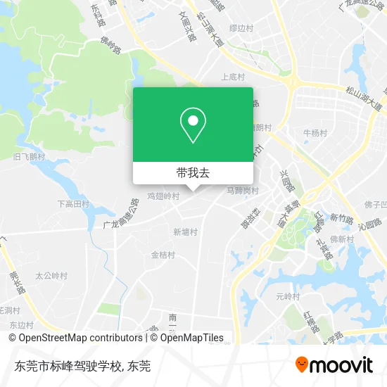 东莞市标峰驾驶学校地图