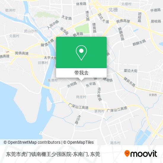 东莞市虎门镇南栅王少强医院-东南门地图