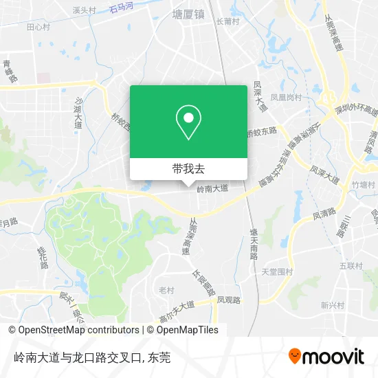 岭南大道与龙口路交叉口地图