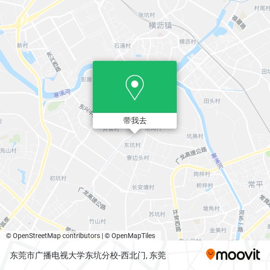 东莞市广播电视大学东坑分校-西北门地图