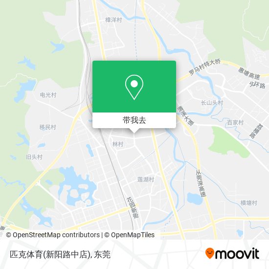 匹克体育(新阳路中店)地图