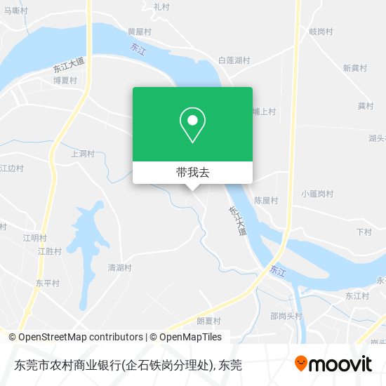 东莞市农村商业银行(企石铁岗分理处)地图