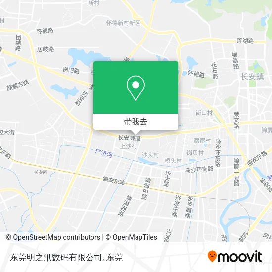 东莞明之汛数码有限公司地图