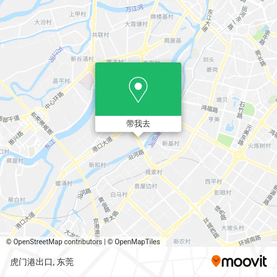 虎门港出口地图