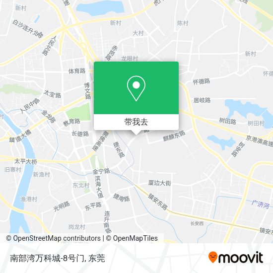 南部湾万科城-8号门地图