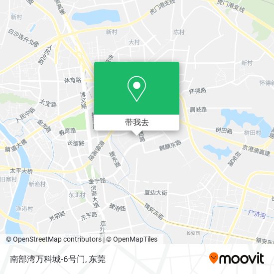 南部湾万科城-6号门地图