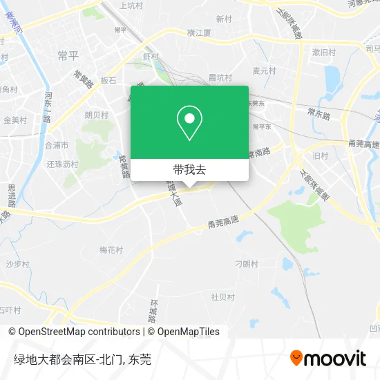 绿地大都会南区-北门地图