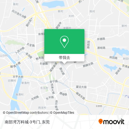 南部湾万科城-3号门地图