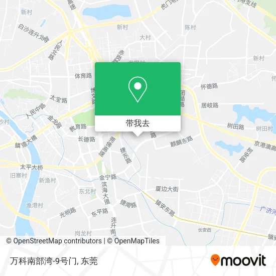 万科南部湾-9号门地图