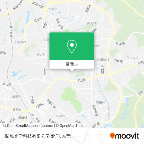 睛城光学科技有限公司-北门地图
