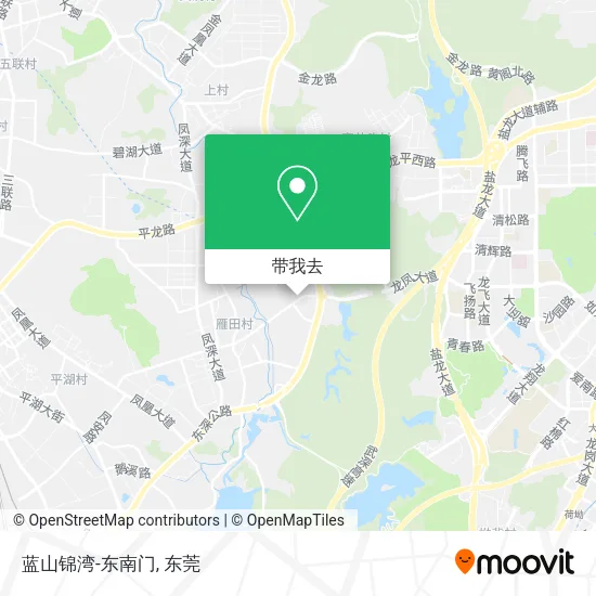 蓝山锦湾-东南门地图