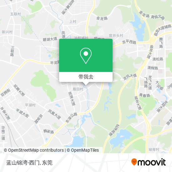 蓝山锦湾-西门地图