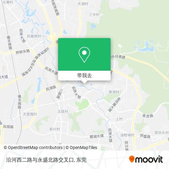 沿河西二路与永盛北路交叉口地图
