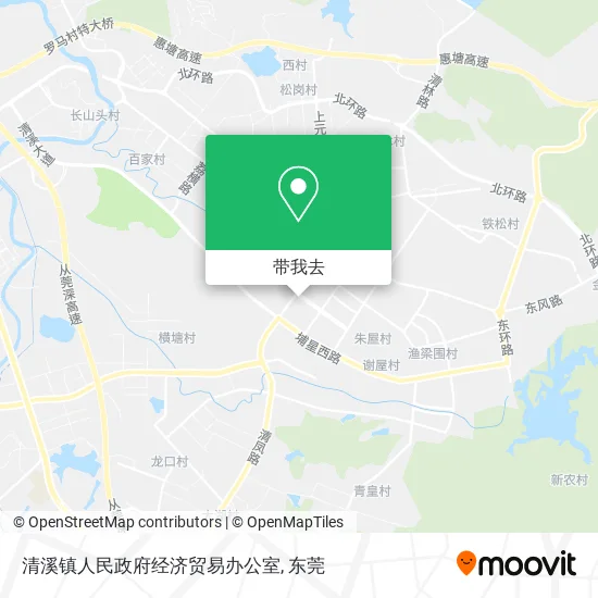 清溪镇人民政府经济贸易办公室地图