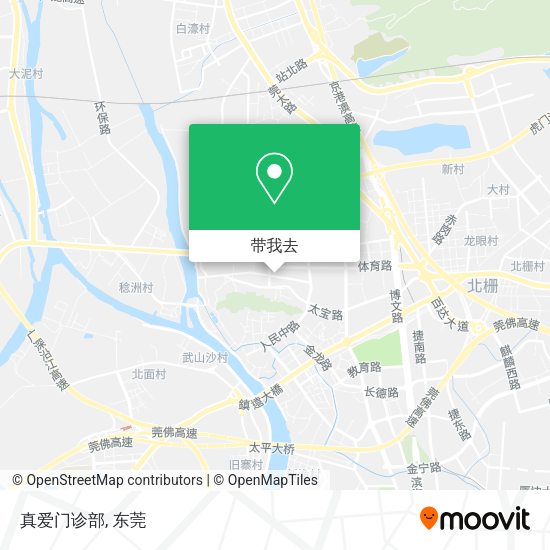 真爱门诊部地图