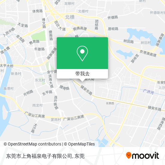 东莞市上角福泉电子有限公司地图