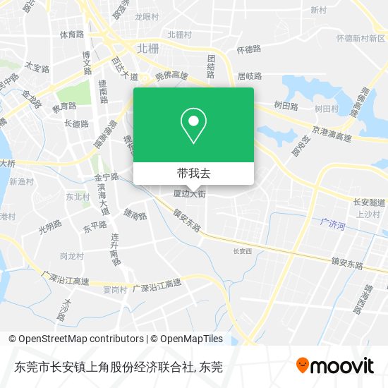 东莞市长安镇上角股份经济联合社地图