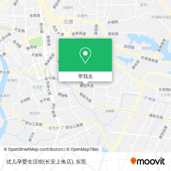 优儿孕婴生活馆(长安上角店)地图