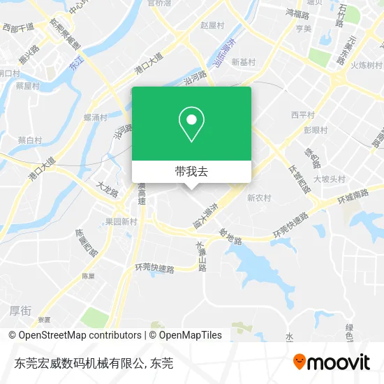 东莞宏威数码机械有限公地图